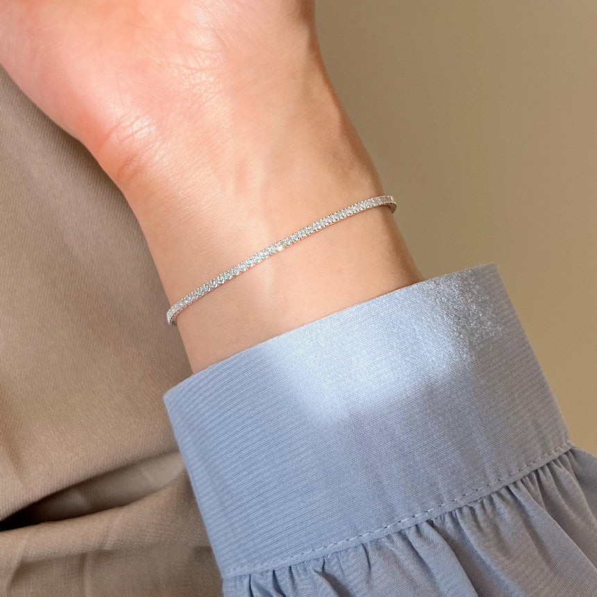 HATAS - Silver Diamond Bracelet