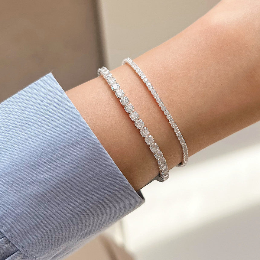 HATAS - Silver Diamond Bracelet