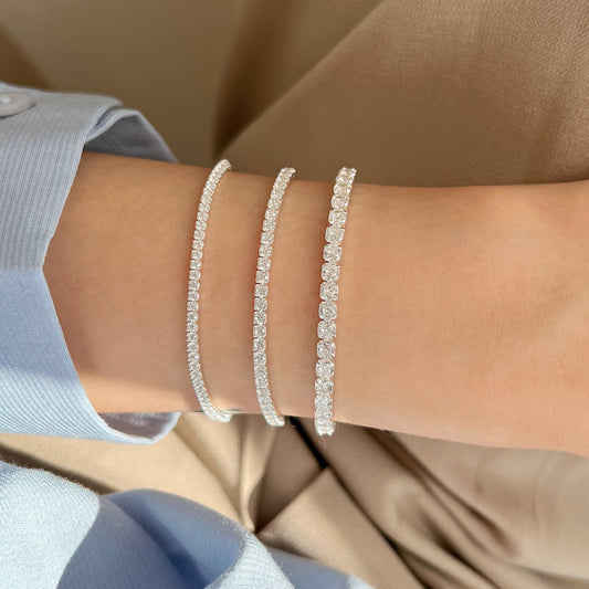 HATAS - Silver Diamond Bracelet